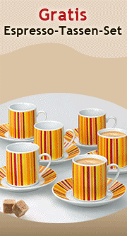 Prämienabo + Espressotassen-Set kostenlos