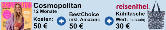 Cosmopolitan mit gratis Kuehltasche