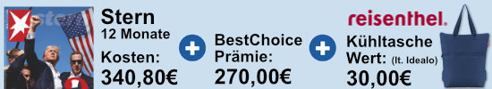Stern mit gratis Kuehltasche
